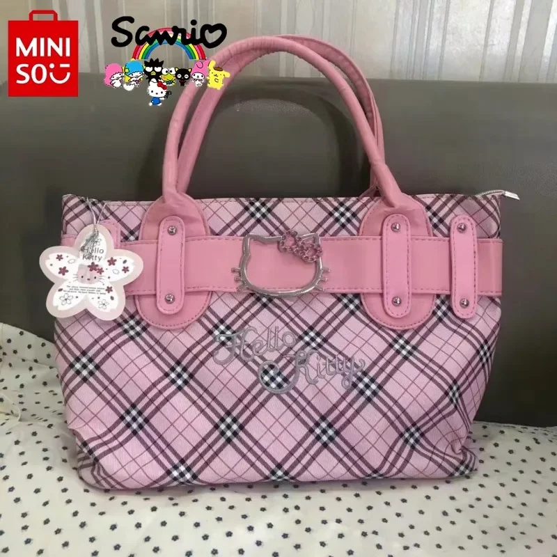 

Hello Kitty New Women's Handbag Luxury Brand Fashion Trend Women's Shoulder Bag Cartoon Embroidery Women's Bag Large Capacity