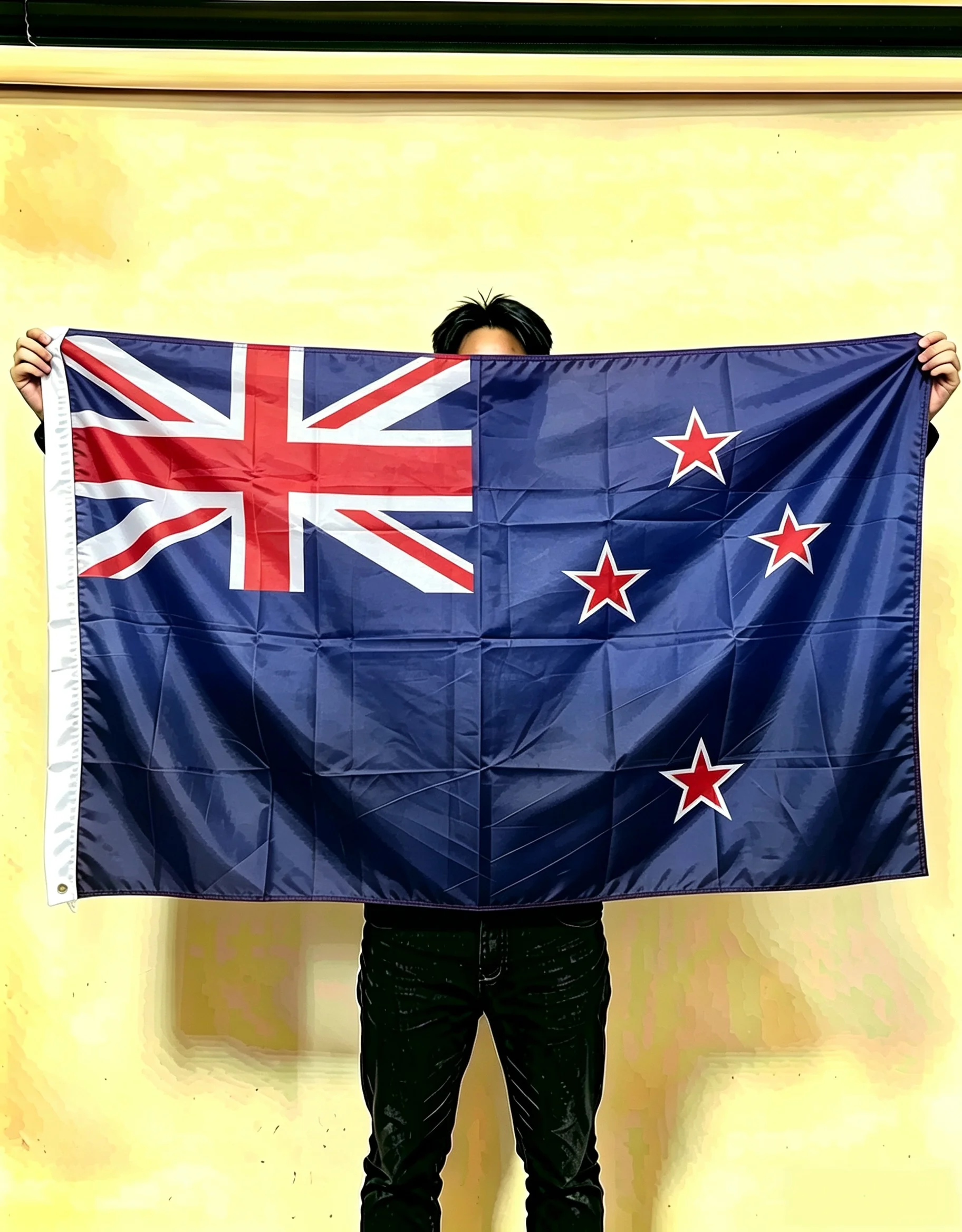 New Zealand Hanging Flag 90×150cm Polyester Banner Weather Resistant For Sports Match Festival Home Outdoor Wall Decor