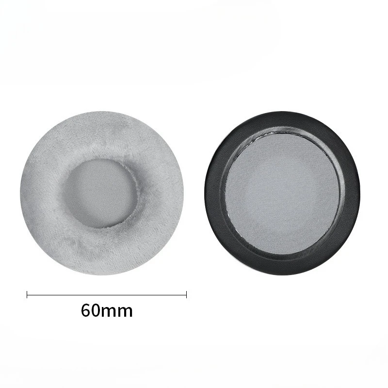 2 uds almohadillas de terciopelo 50mm 55 60 65 70 75 80 85 90 95 MM almohadillas de repuesto para auriculares orejeras de cojín de espuma