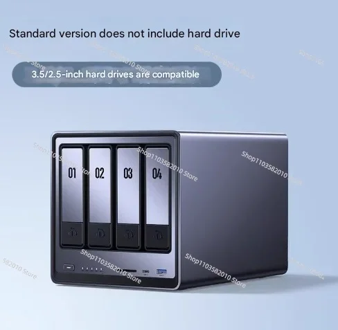 DXP4800 Plus 4 Bay Desktop NAS Intel Pentium Gold 8505 5 Core CPU 4K 60Hz Network Attached Storage (Diskless)