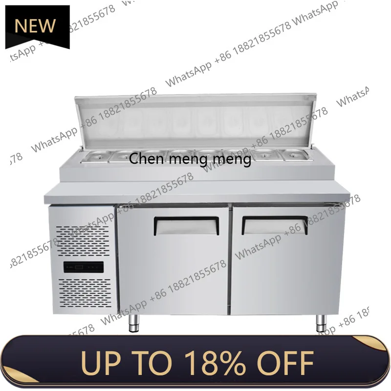 MF Refrigerated salad fresh-keeping workbench Horizontal cold vegetable fruit display cabinet for commercial use