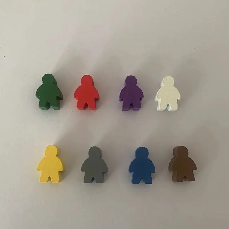 5 pcs/set Humanoid Wooden Chess  Board Game Accessories image 6