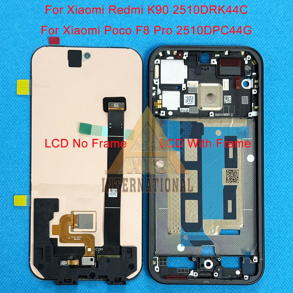Original AMOLED For Xiaomi Redmi K90/ Poco F8 Pro LCD Frame