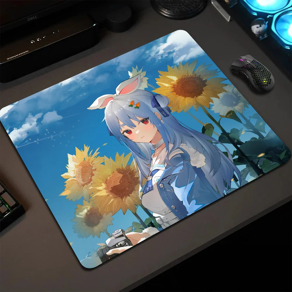 

Pekora Usada Hololive Girl Anime Mousepad Small LockEdge Mouse Pad For Gamers Computer Desk Pad Anti-slip Rubber