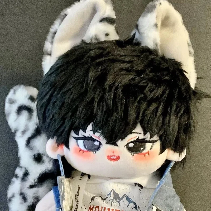 7.87inch Cotton Doll With Animal Horns And A Big Magnetic Tail Naked Doll Plush Toy Can Be Matched With Any Clothes You Like