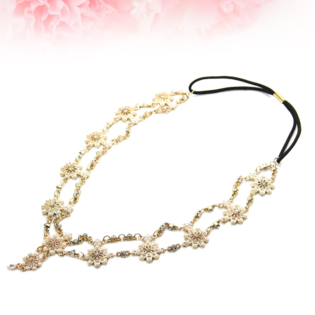 

1pc Alloy Rhinestone Women Hair Hoop Headband Bridal Bridesmaid Hair Hoop Stretch Crystal Decorative Accessories For Women