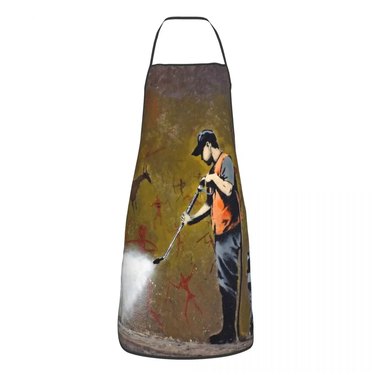 Council Worker By Banksy Bib Aprons Men Women Unisex Kitchen Chef Street Graffiti Pop Art Tablier Cuisine for Cooking Baking