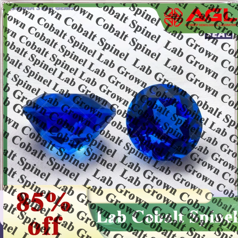 

TOPTSapphire Round Cut Lab Grown Cobalt Spinel Synthetic Gemstone