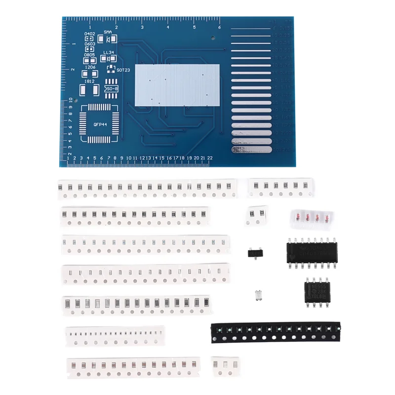 Rotating LED SMD NE555 Soldering Practice Board DIY Kit Fanny Skill Training DIY Kit Electronic PCB Board Module Suit