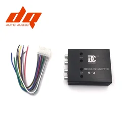 Car Audio Adaptor High To Low Socket Audio Comverter 4 In 4 Out High Frequency To Low Frequency High Quality Subwoofer Amplifier