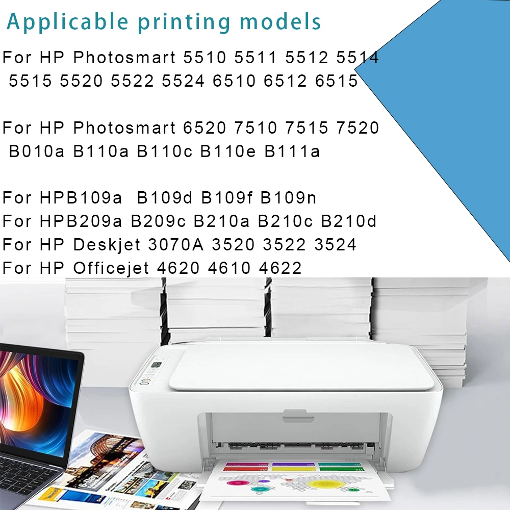 4/5PCS Compatible Printer Cartridges for HP 364 XL 364XL High Capacity Cartridge for 5520 5510 5524 6520 5515 4620 4622 3520