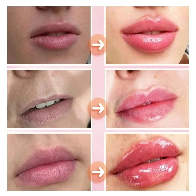 Serum pemadat bibir instan, Gloss mengurangi garis-garis halus Serum, cairan pelembap tahan lama, kosmetik kecantikan seksi