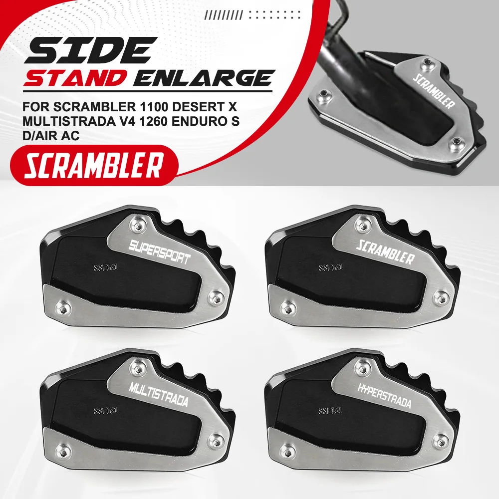 

Kickstand Enlarge Motorcycle Foot Side Stand Extension FOR Ducati Scrambler 1100 Desert X Multistrada V4 1260 Enduro S D /Air AC