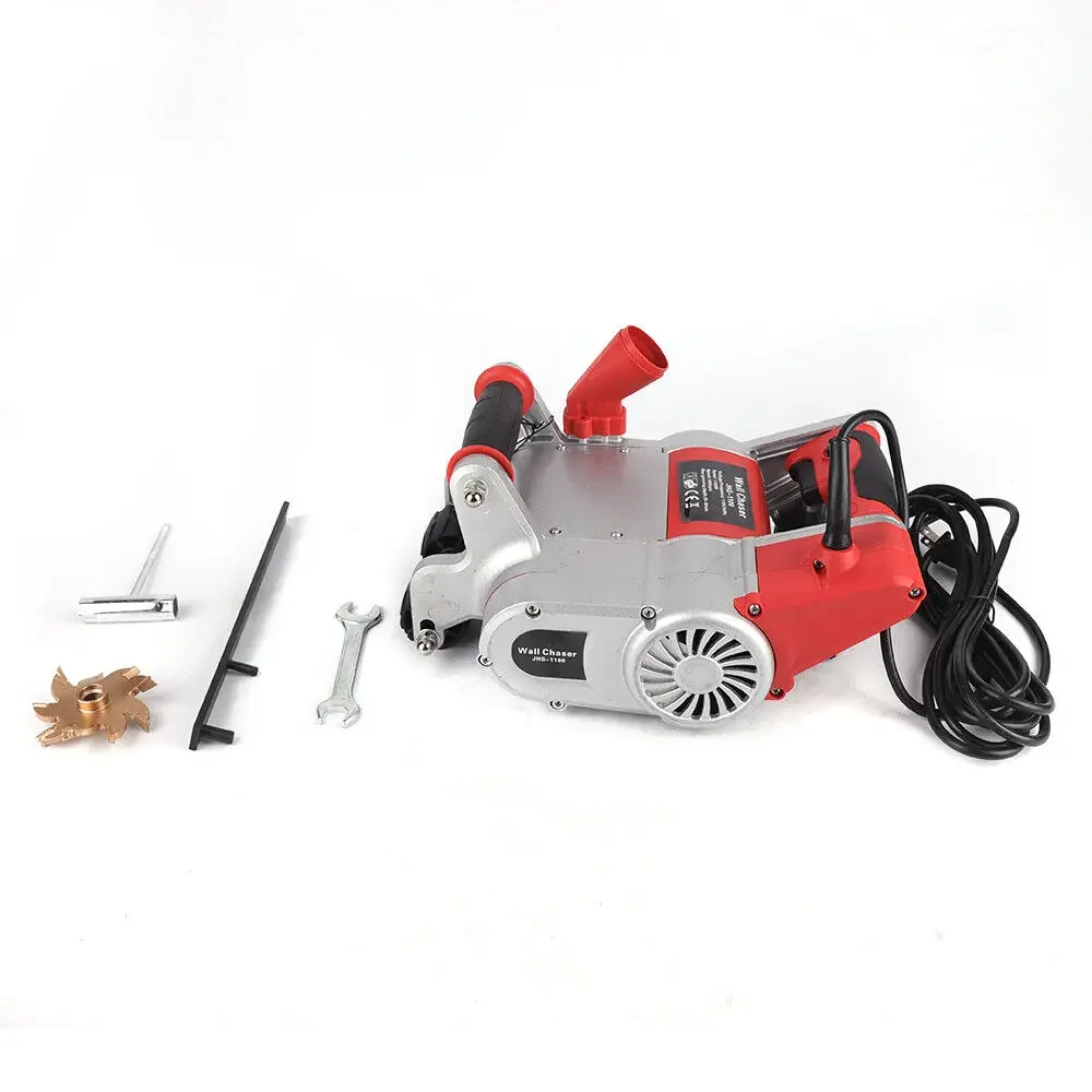 Máquina elétrica de corte de concreto com ranhuras para piso e parede de 1100 W – Ferramenta de entalhe para trabalhos de construção eficientes, 50 Hz