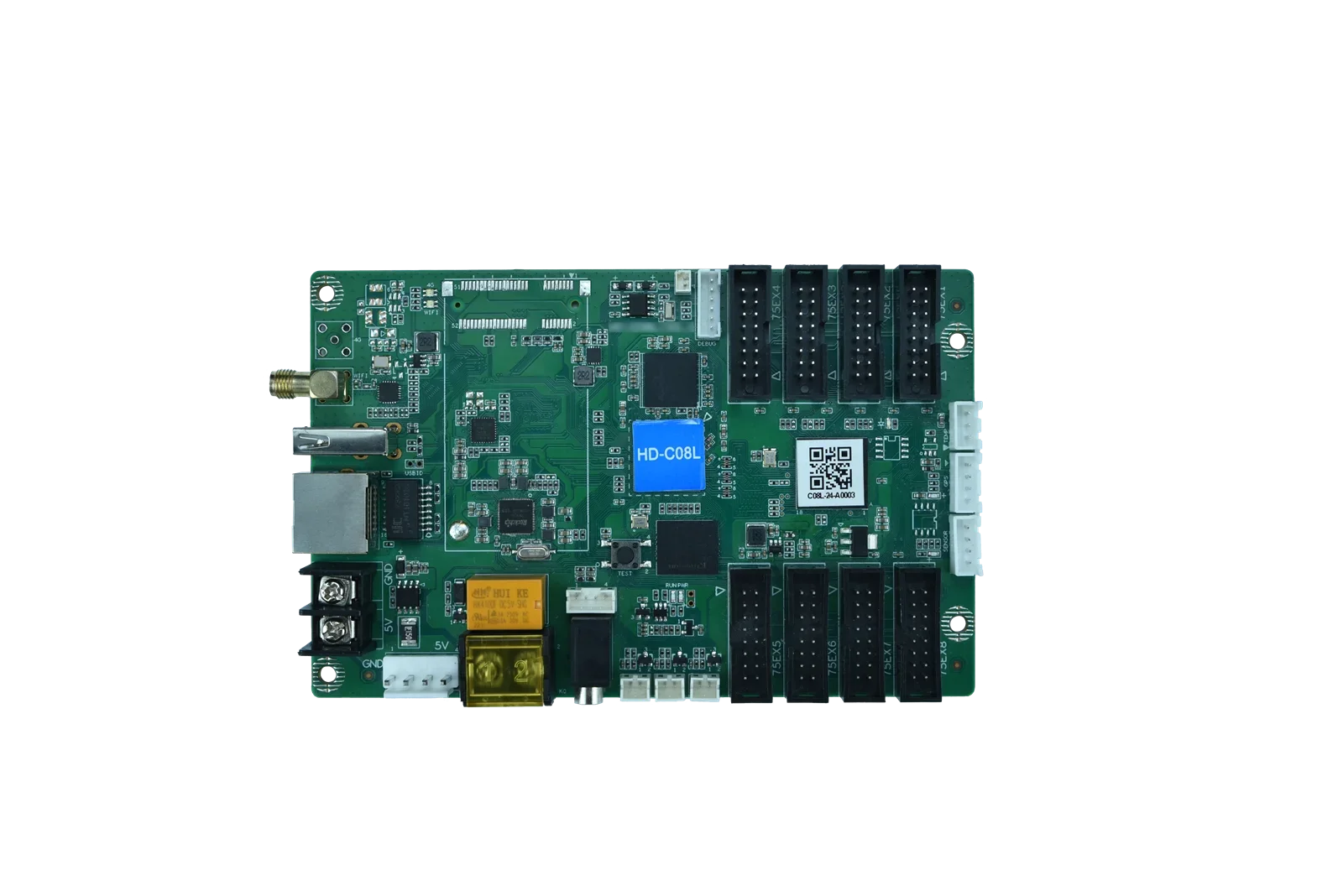 

HD-C08L Huidu Full Color Video Display WIFI Asynchronous LED Card Mobile APP Wireless Control Not Work with Receiving Card