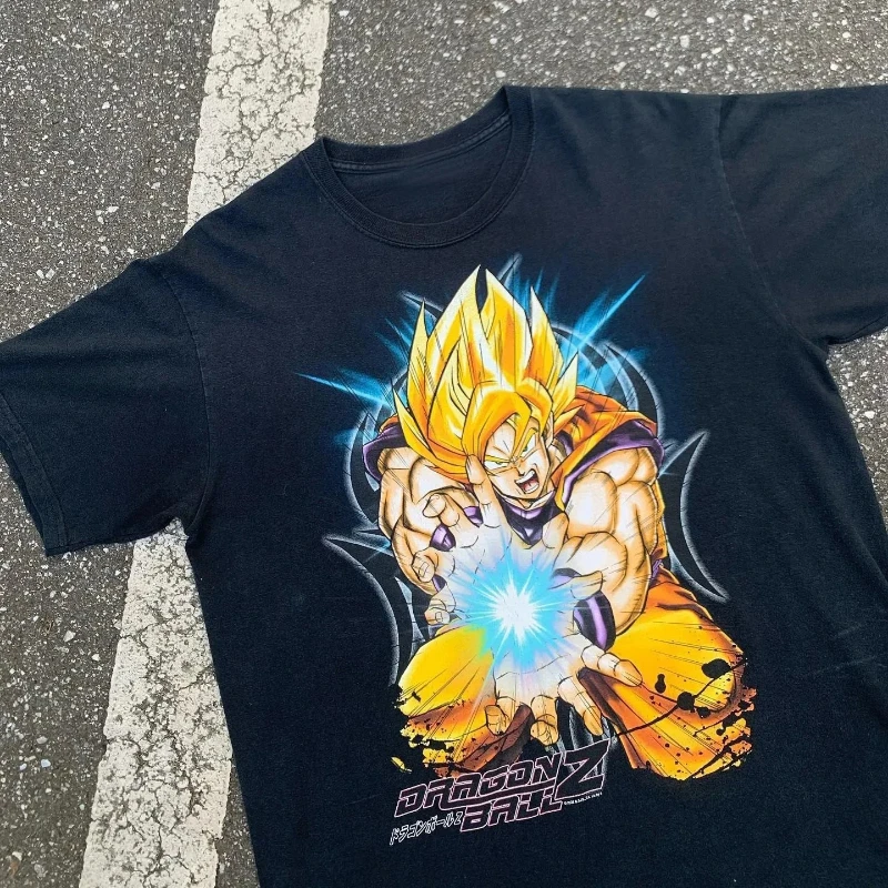 Dragon Ball T-shirt Toriyama Ming Commemorative Animation Peripheral Wukong Joint Summer Men's Y2K Loose Short-sleeved T-shirt