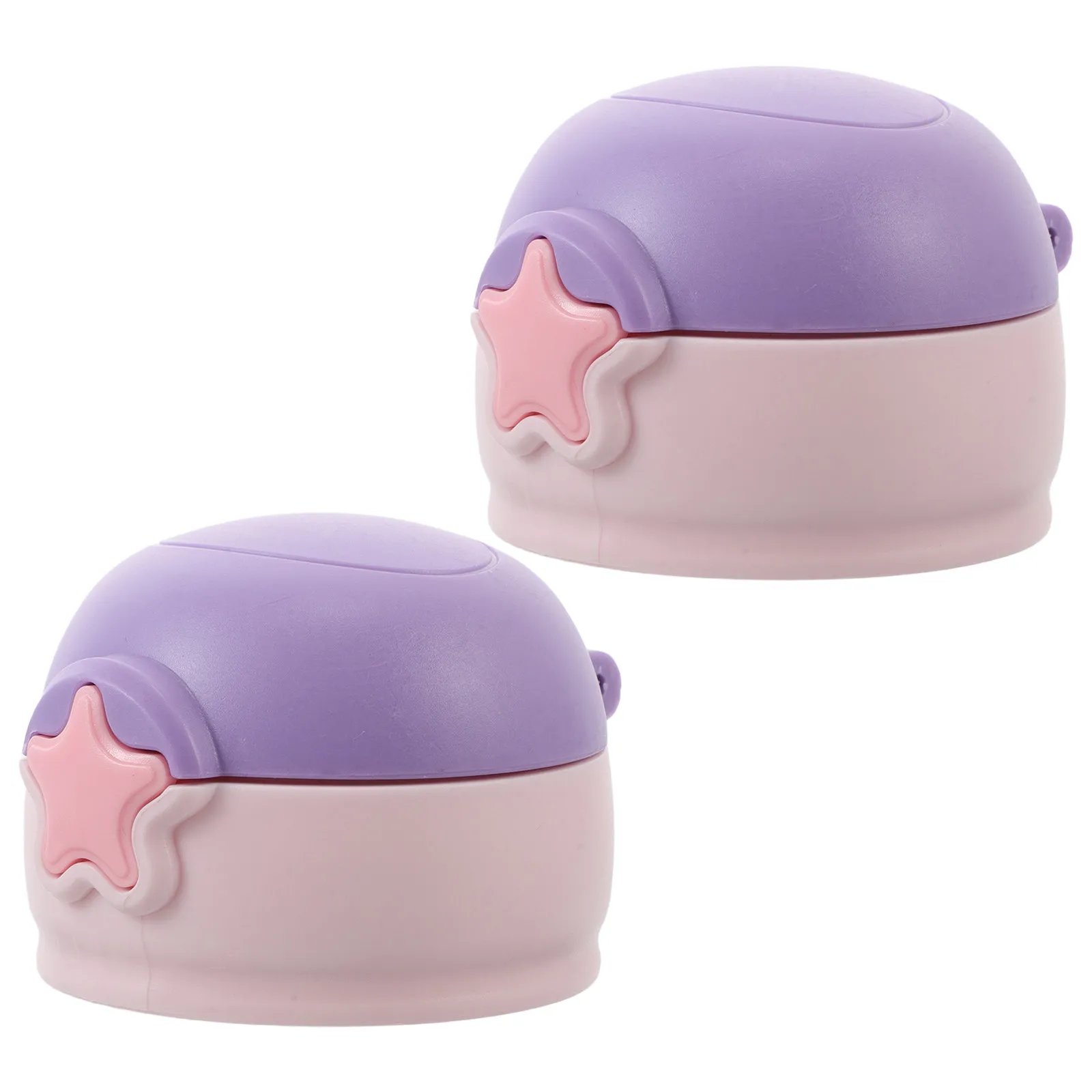 2Pcs Insulated Kids Straw Cap for Water Bottle Leak Proof Screw on Lid 12 Hour Temp Retention for Students Outdoor