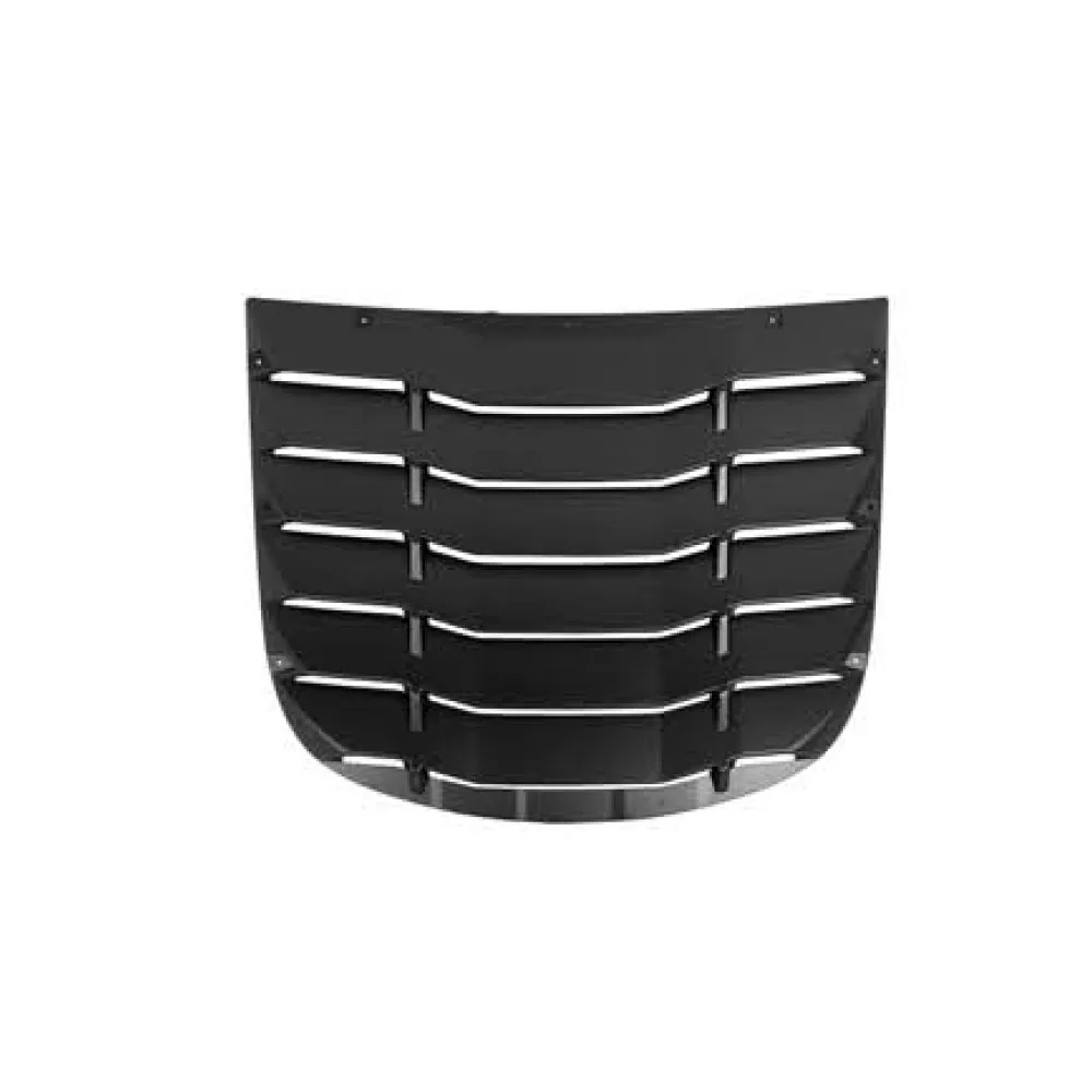 

For Tesla's Y-shaped rear window blinds are matte black