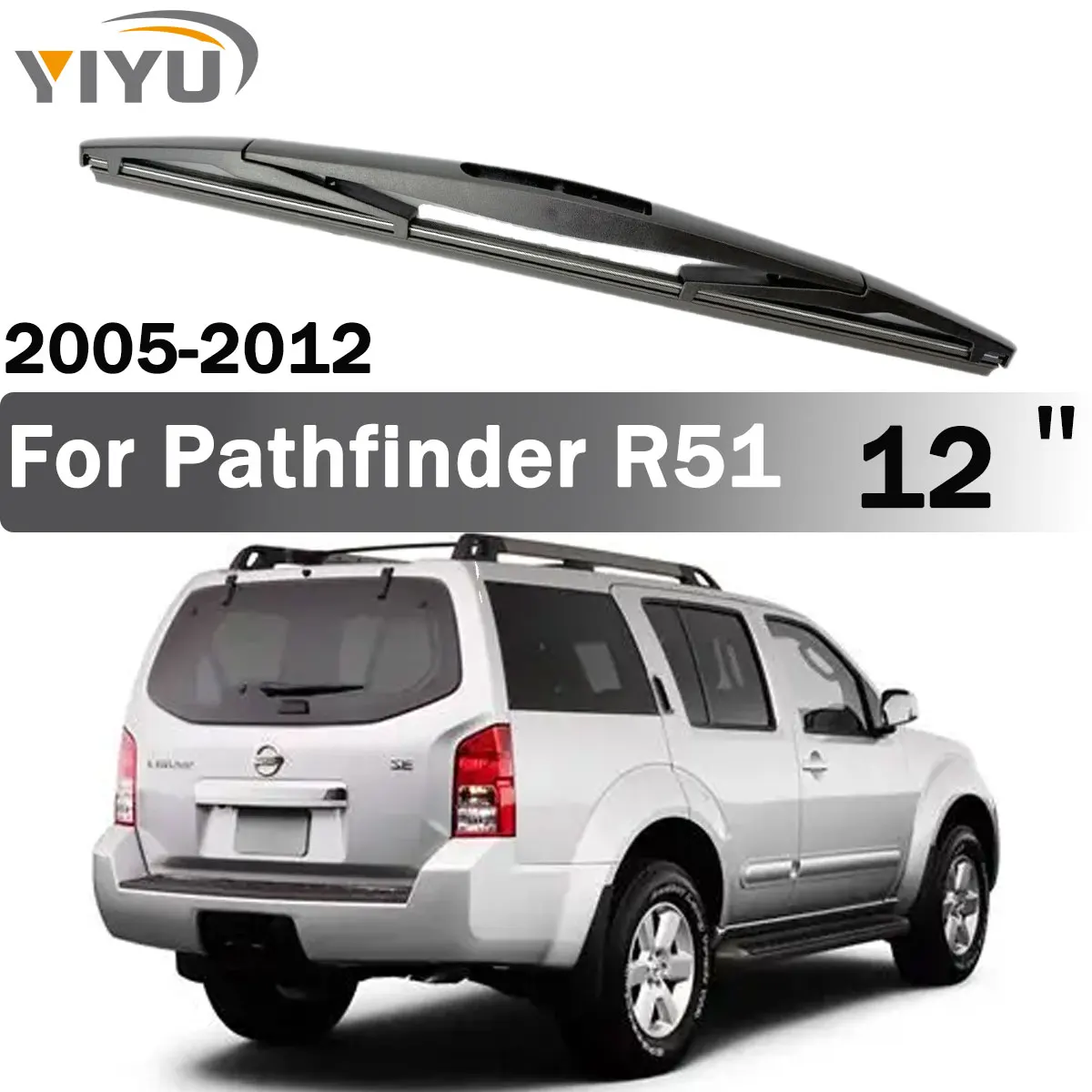 

12-дюймовая щетка заднего стеклоочистителя (1 шт.) для Nissan Pathfinder III MK3 R51 2005-2012, аксессуары для заднего стекла автомобиля