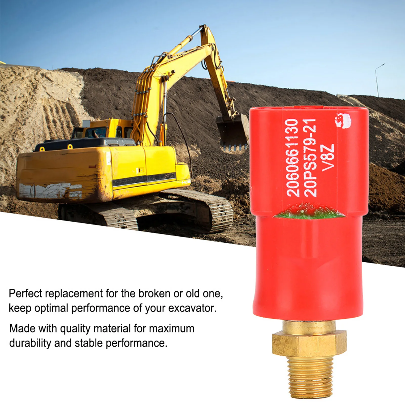 Distribution Valve Pressure  Hydraulic Sensor 206-06-61130 for Komatsu Excavator PC200-7 Hydraulic Sensor 206-06-61130