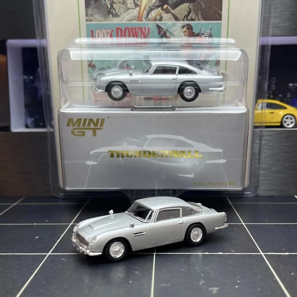 

Литая под давлением MINIGT масштаб 1:64, 901, Aston Martin DB5, модель автомобиля из сплава, Коллекционная игрушка, подарок, сувенир, демонстрационный орнамент