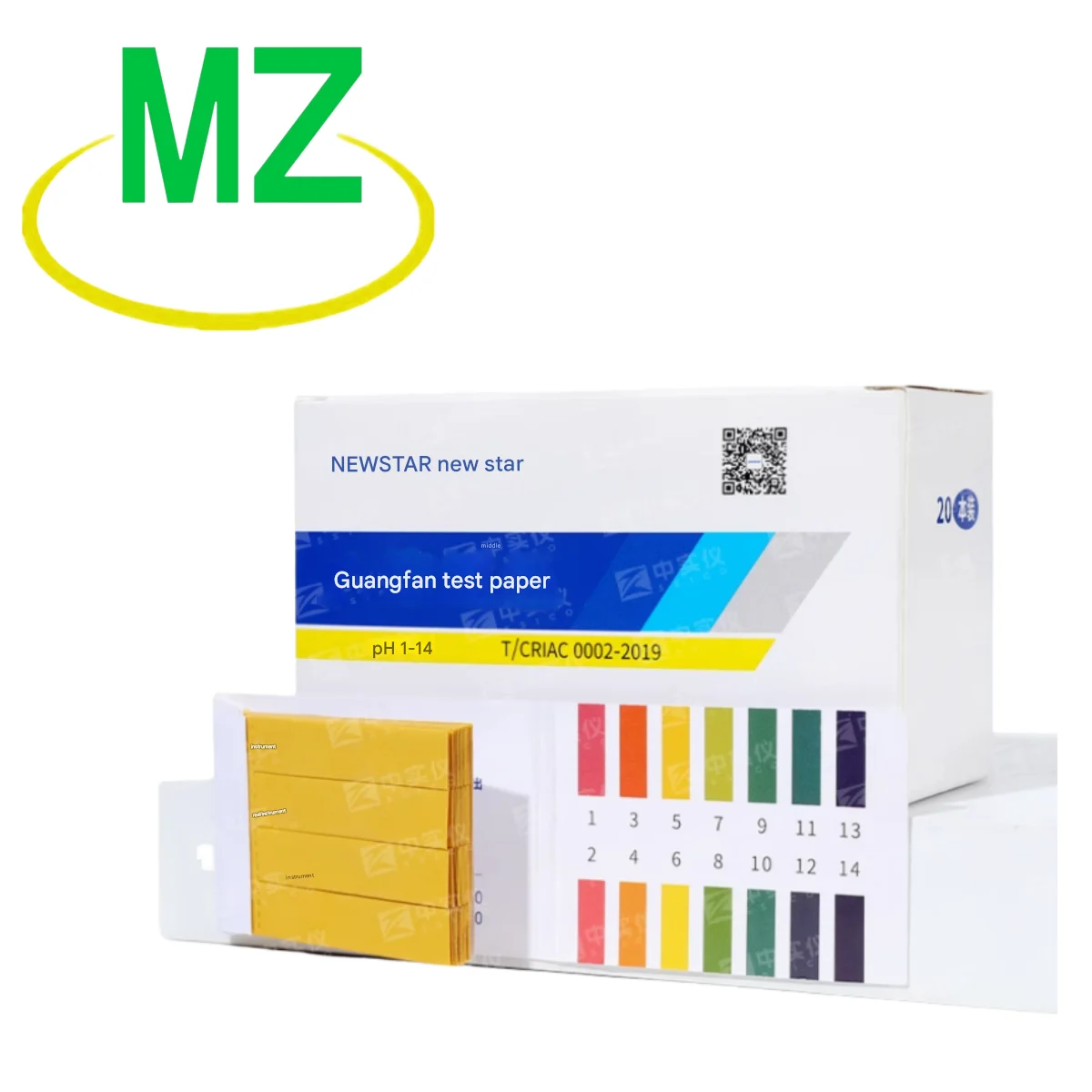 Carta per test PH di precisione 0,5-5,0 3,8-5,4 5,5-9,0 Specifiche complete Qualità dell'acqua Rilevamento PH Test di precisione 1-14
