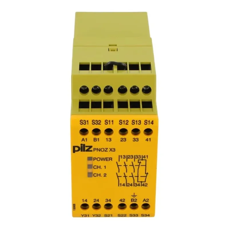 Pilz Pnoz X3 24Vac Dc Safety Relay 3No 1Nc 1So 774310 1 2 Channel Wiring