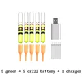 green and 5 battery