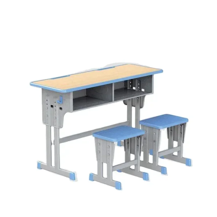 

Double Desk School Furniture Modern School Desk Chair Set Metal Factory Manufacturer