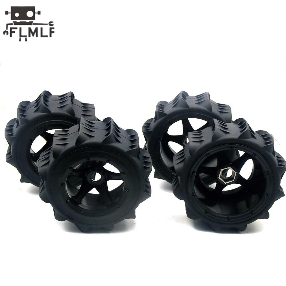 Rc Car Front Rear Same Desert Wheels Tires 4pcs/Set Fit 1/5 HPI ROFUN ROVAN KM BAJA 5B 5T 5SC Kraton 8s Losi DBXL-E 2.0 Parts