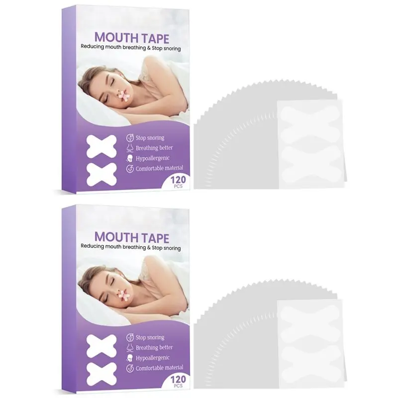 ABIT Mouth Tape For Snoring Stopper For Better Nose Breathing Stop Sleep Strip Patches Good Sleeping Aid Mouth Breathing