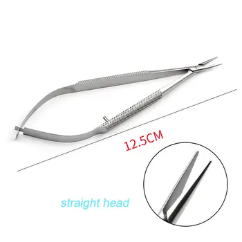 안과용 현미경 기구 1개, 원형 손잡이, 12.5cm 바늘 홀더, 손 홀더, 미용 플라스틱 바늘, 눈꺼풀 도구 10 best sales 안과 - №9