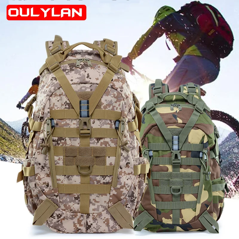 

waterproof Outdoor Camouflage Hiking Camping Backpacks Men Sports Bag Cycling Fishing Mountaineering Men's Tactical Bac