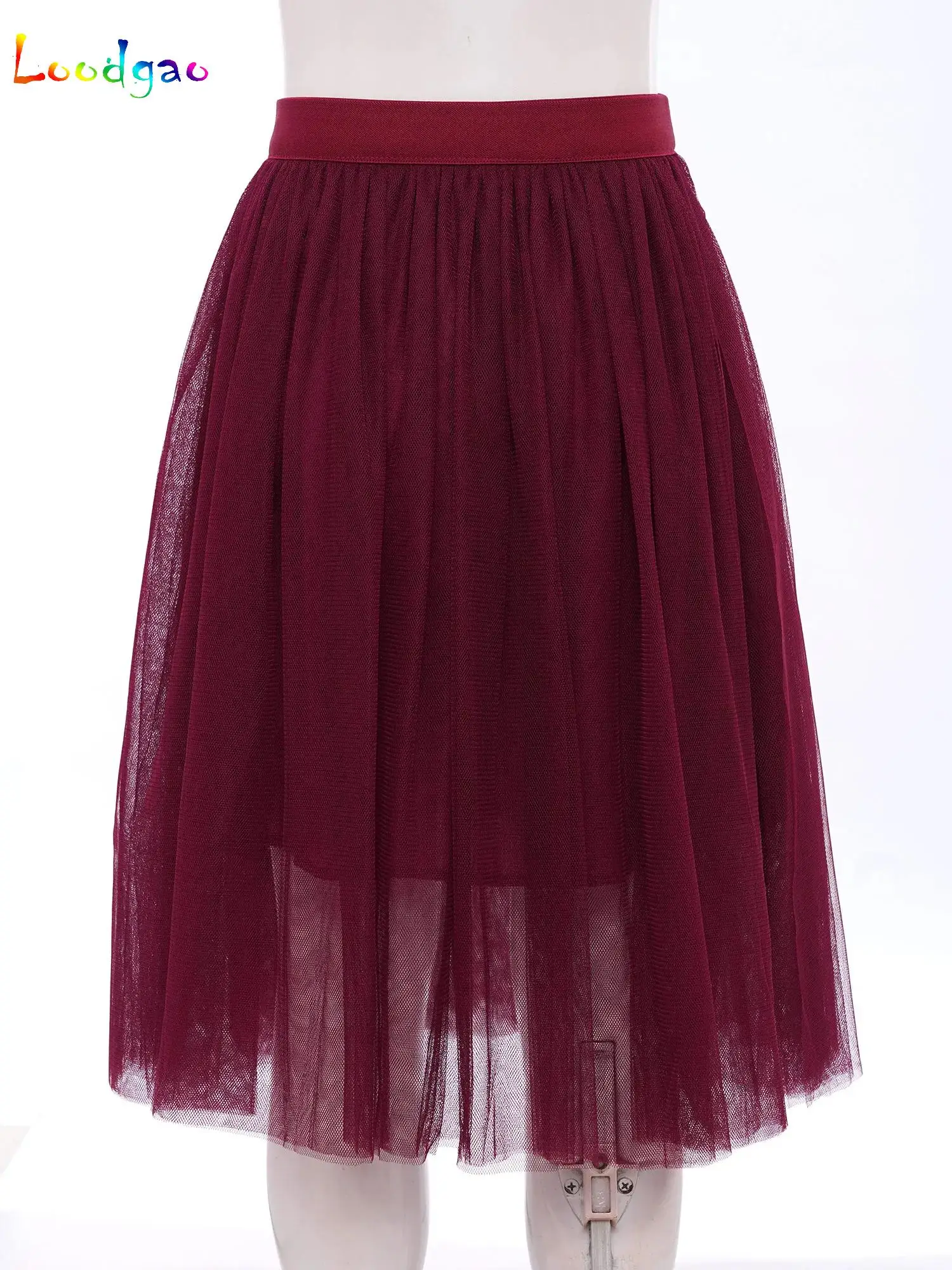 

Summer Kids Girls 3 Layers Tulle Skirt High Waist A-Line Skirts with Lining for Birthday Wedding Party Holiday Photography