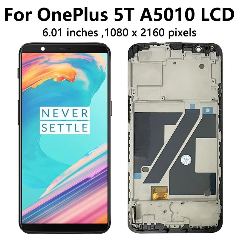 Nieuwe AMOLED Voor OnePlus 5 T/5 Lcd Touch Screen Digitizer Voor Een Plus 5/ 5 T LCD 1 5 1 5 T A5000 A5010 Display Frame 509 Nieuwe AMOLED Voor OnePlus 5 T/5 Lcd Touch Screen Digitizer Voor Een Plus 5/ 5 T LCD 1 5 1 5 T A5000 A5010 Display Frame 509