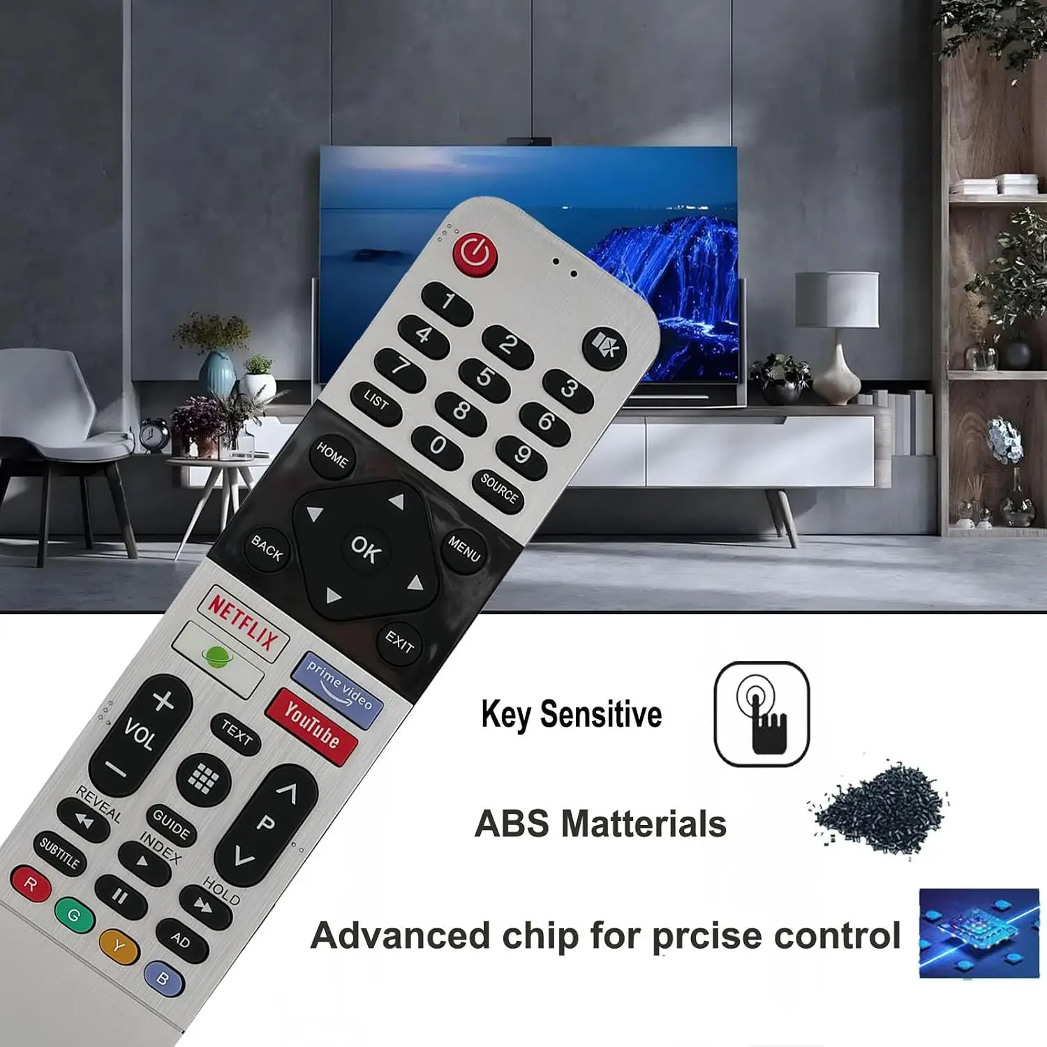For Skyworth Panasonic Toshiba Kogan Smart LED TV Remote Control 539C-268935-W000 539C-268920-W010 TB500 Without Voice
