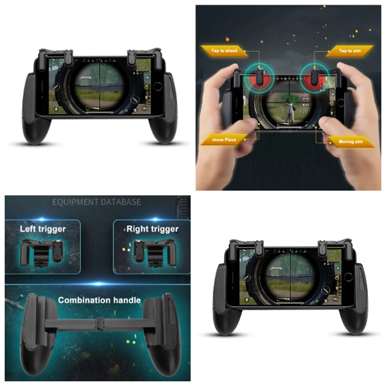 Gamepad Trigger Fire Button Mobile Joystick Trigger Easy Operation for Girls Boys Adults Game Playing