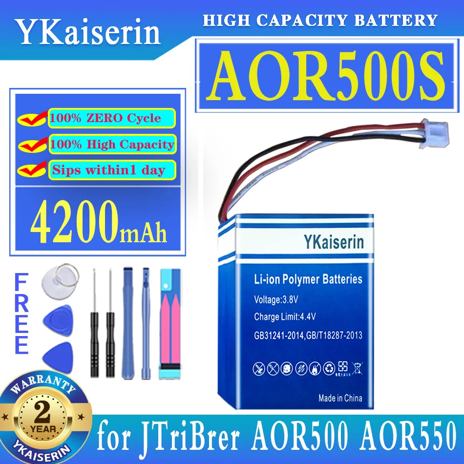 YKaiserin 4200mAh Replacement Battery AOR500S for JTriBrer AOR500 AOR550 OTDR