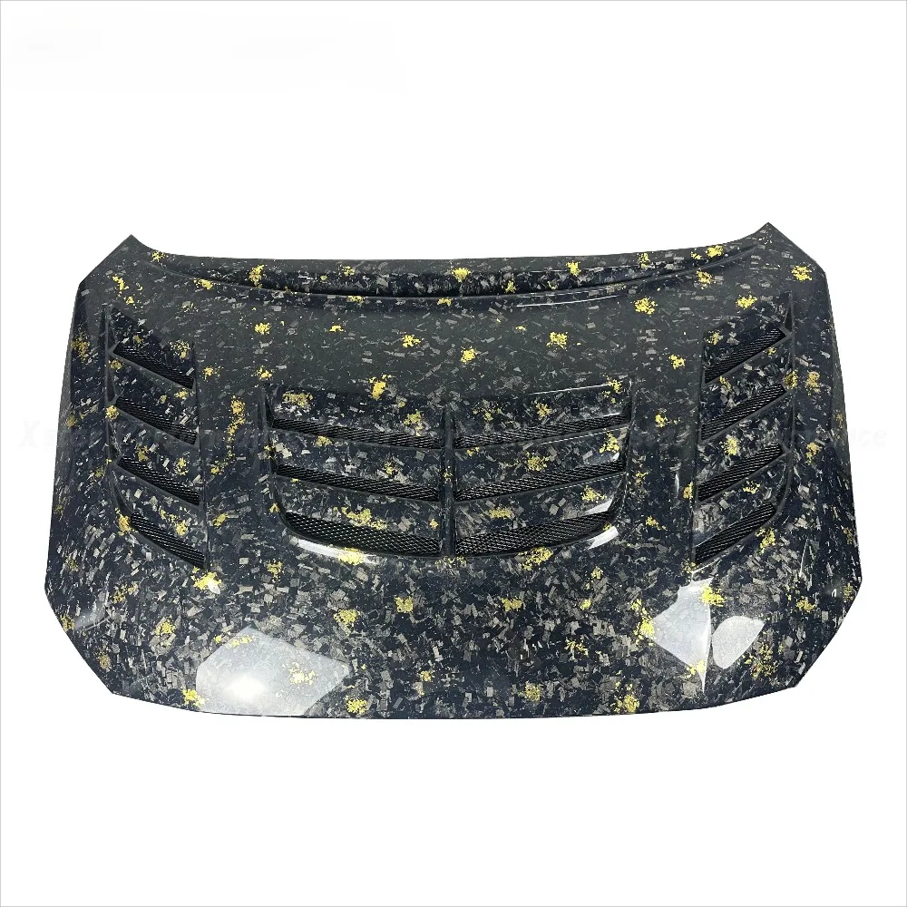 Vari Style Forged Carbon Fiber Hood With Golden Flakes for Subaru Impreza 11 Wrx Sti S4 Vab Vaf Body Kit