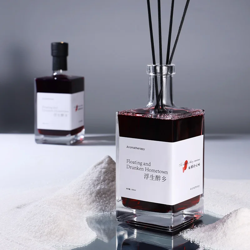Large Capacity Essential Oil Reed Diffuser Gift Set Luxury Home Fragrance Bedroom Desktop Ornament Elegant Indoor Souvenir Gift