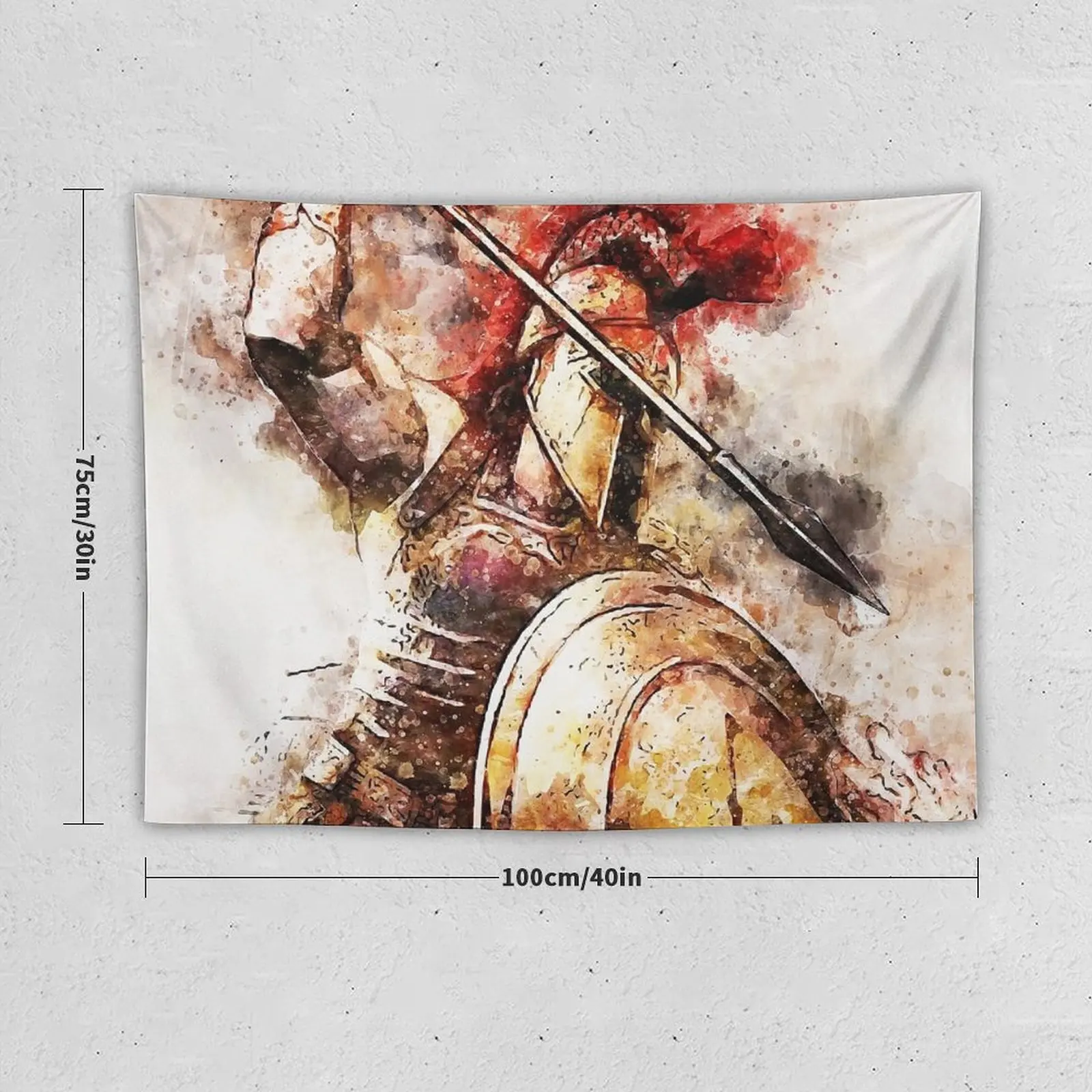 Spartan Hoplite Tapestry Home Decorators Wall Art Aesthetics For Room House Decor