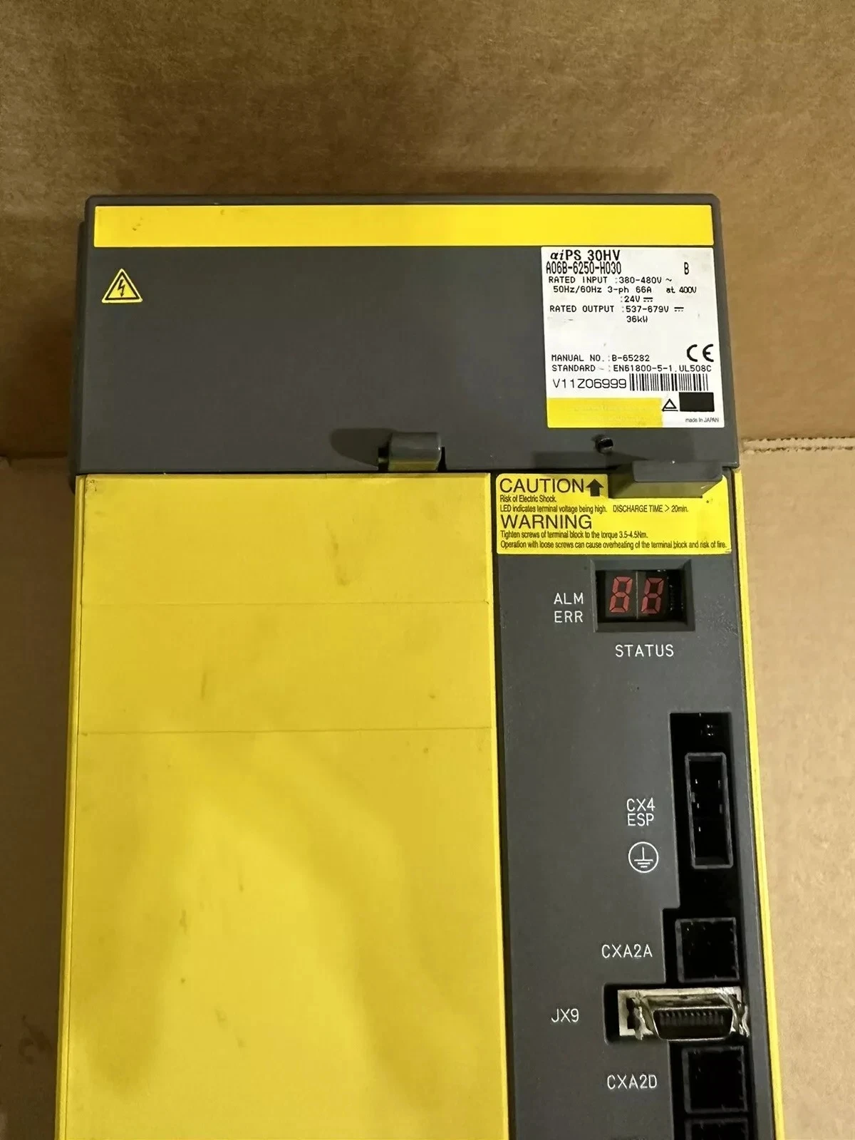 Used A06B-6250-H030 For FANUC A06B-6250-H030 Servo Drive