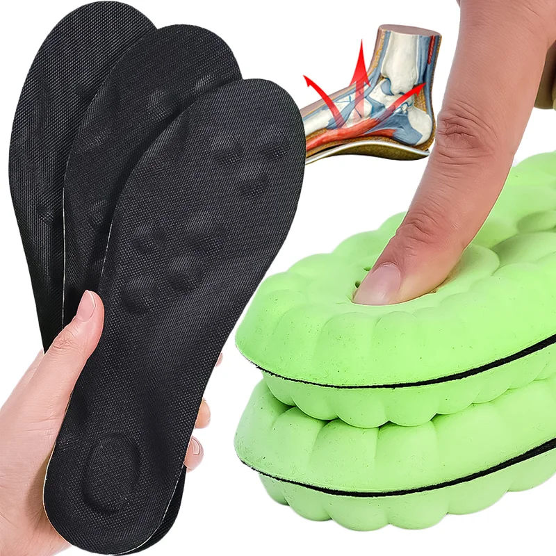 

4D Sports Insoles Soft High Elasticity Shoe Pads Breathable Orthopedic Sport Insole Memory Foam Insole Feet Care Insert Cushion