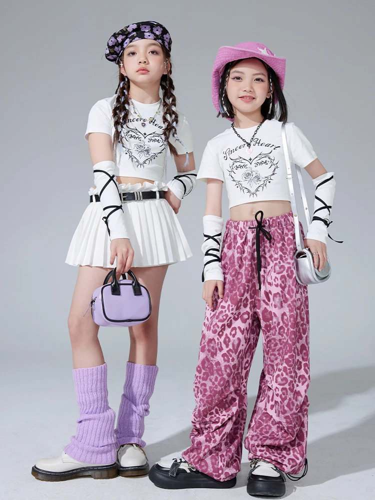 Girls' street dance costumes, children's jazz dance costumes, jazz performance costumes, explosive street children's hip-hop per