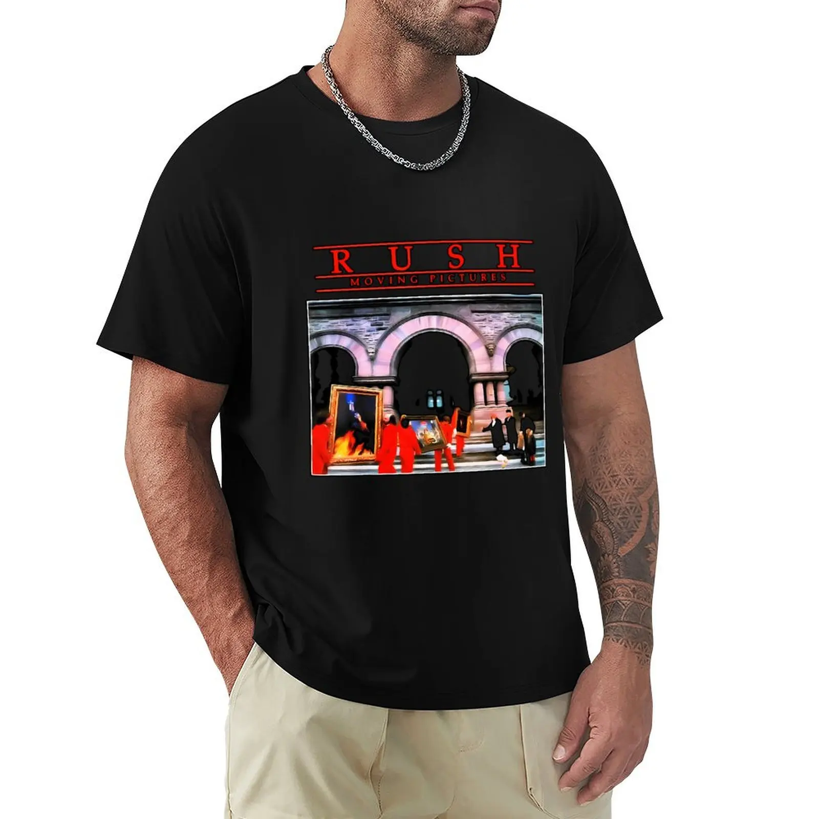 Moving Pictures Rushs T-Shirt Lightweight Cooling Short Sleeve Tee