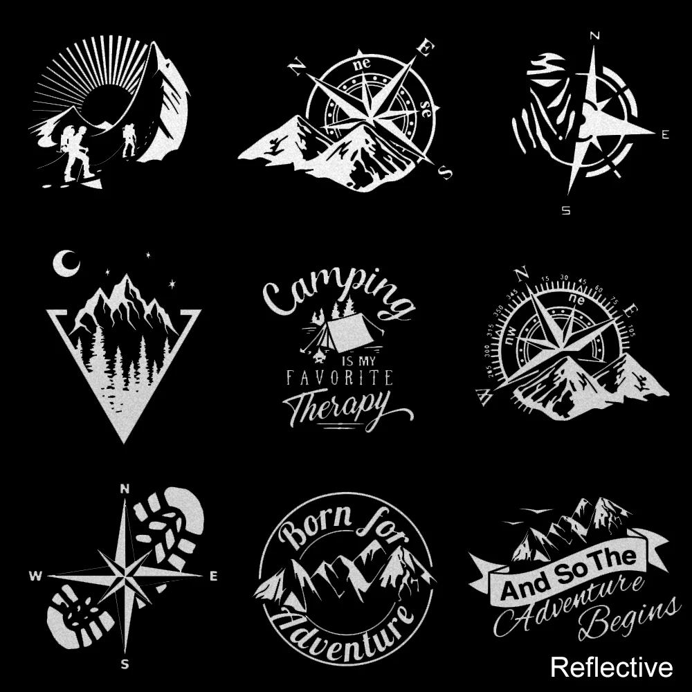 10 Styles Adventure Sports Compass Car Sticker Wrap Vinyl Mountain Car-Styling Auto Engine Cover Door Window Large Size K15 5