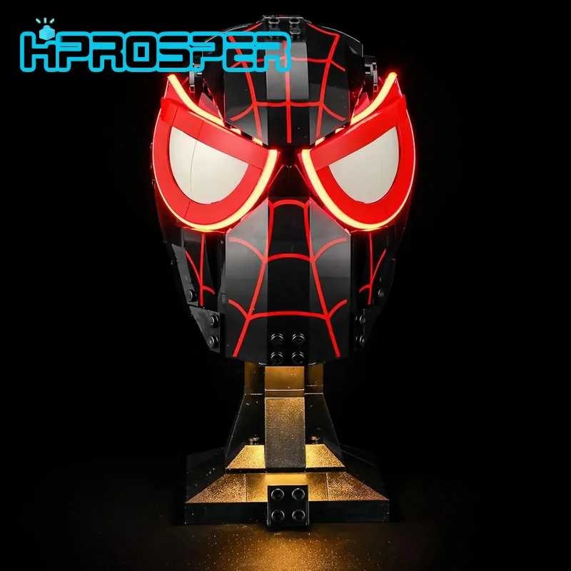 

HPROSPER 5V LED Light (No Model) For LEGO Marvel 76329 Miles Morales' Mask Decorative lights With battery box