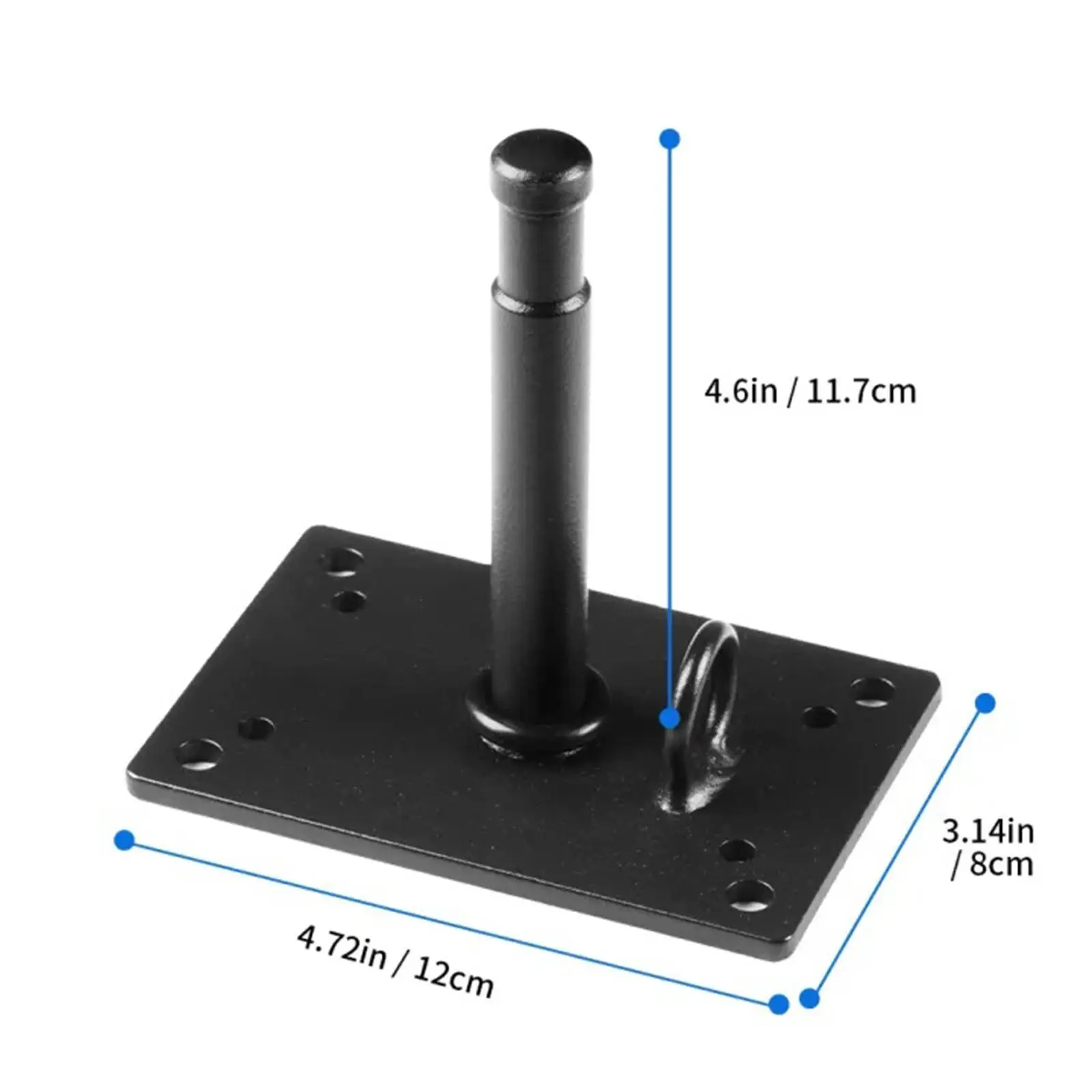 Pin Wall Mount Plate with 5/8