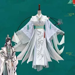 Halloween Carnival Role-playing Adult Anime Chinese Traditional Retro Hanfu Blue Men And Women 6-piece Set Plus Size