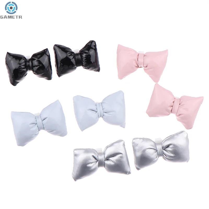 1Pair Multiple Colors Bow Shoe Accessories Fashion Shoe Charms All-match Vintage Shoe Buckle Decorations Cute Bowtie